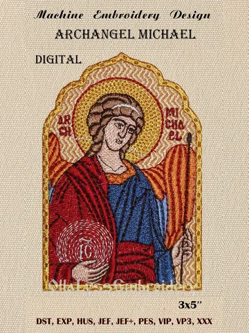 Archangel Michael embroidery design $14.00