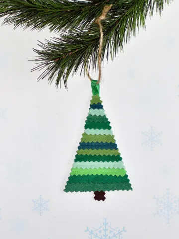 Green christmas ornaments, felt christmas tree, modern above bed decor, mini christmas tree decor for\christmas mantel decorations. $3.00