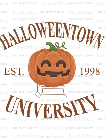 Дизайн сублимации на Хэллоуин, клипарт PNG на Хэллоуин, клипарт HalloweenTown, дизайн университета на Хэллоуин, дизайн футболки на Хэллоуин $1.50