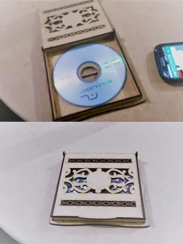 Digital Template Cnc Router Files Cnc Disc Case Files for Wood Laser Cut Pattern $6.50