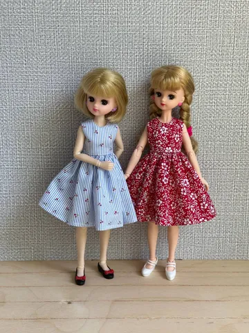 Tiny Charmer dress pattern for Obitsu 22 and Ymy 22 bodies. $2.00