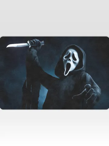 Ghost Face Doormat, Welcome Mat $48.00