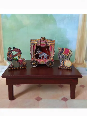 Doll circus. Animals in circus.Circus with zebra.1:12 scale. $37.00