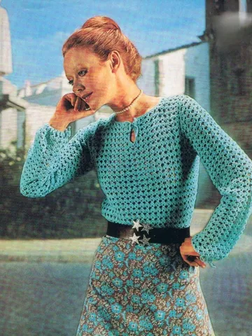 Sweater crochet pattern, blouse crochet pattern, women summer sweater pattern pdf instant download $6.68
