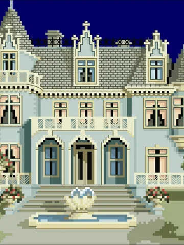 Vintage Cross Stitch Pattern Victorian House Counted Digital Download PDF $7.50