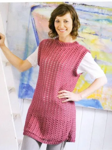 Tunic pattern, crochet pattern tunic, short dress pattern, sleeveless dress, summer tunic pdf instant download $6.68