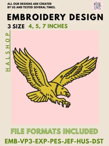 Coppin State Eagles NCAA College Team Embroidery File, Digital Machine Embroidery Design, 3 Sizes Included, Instant Download $6.99