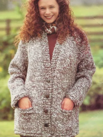 Cardigan jacket knitting pattern, Raglan cardigan, women long cardigan pdf instant download Chunky bulky cardigan pdf $6.68