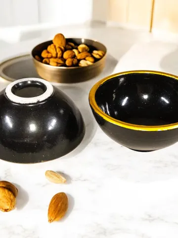 Handcrafted Ceramic Bowl Set | Handpainted 6-Piece Set for Nuts and Dried Fruits | Elegant and Functional Design for Your Dining $69.99