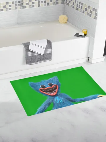 Huggy Wuggy Bath Mat, Bath Rug $45.00