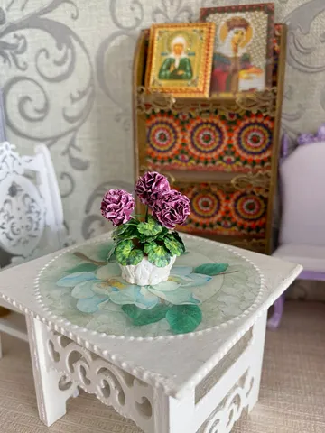 Gardenia in a pot. Puppet miniature. 1:12. $25.00
