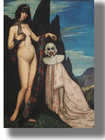 The woman and the puppet. $21.00