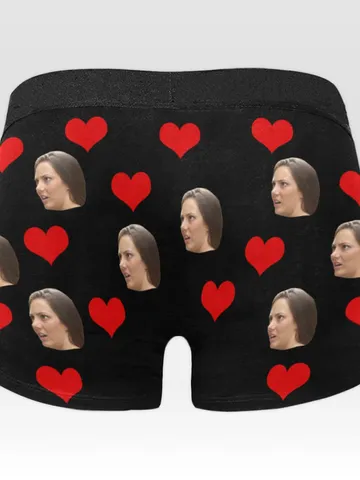 Custom Boxers Face Photo, Personalized Boxer Briefs $30.00