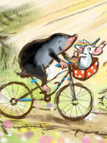 Draft for the artwork “The Mole and the Unicorn” by illustrator J. Schigal $87.00