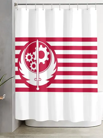 Brotherhood of Steel Flag Shower Curtain $48.00