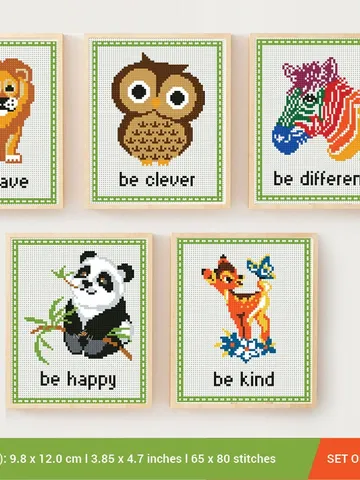 Bundle of 5 Animals Cross stitch pattern | Embroidery Pattern | Instant Download | Embroidery Designs $11.50
