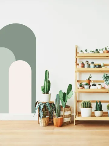 Color block Arch Decals -Arch Wall Sticker, Arch Color Decal ,Boho Arch Wall Decals, Mid Century Modern Boho Arch Wall Decals h148 $53.99