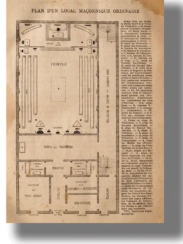 Plan of the Masonic Temple. $21.00