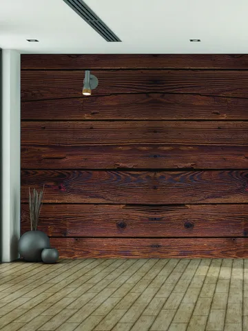 Wood Wall Wallpaper Sticker - Peel And Stick Wooden Vinyl Decal For Decor - Fake Planks Barn Woods Look Decals - Plank On Stickers Mural $1.99