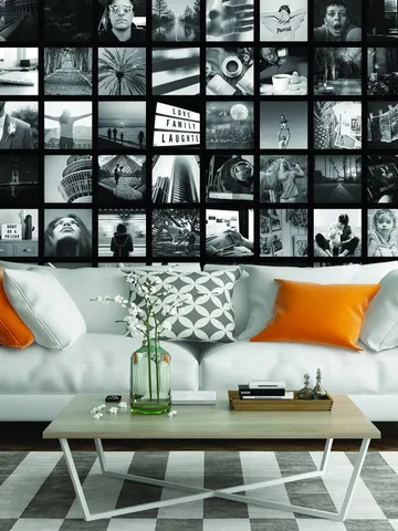 Photo Collage Picture Wallpaper Sticker - Diy Make Own Pic Frame Wall Paper Art Mural - Fun Pics Photos Stick Stickers For Adhesive Pictures $2.99