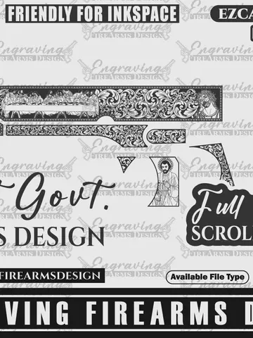 Engraving Firearms Design Colt Govt. Model The last Supper Design $59.99