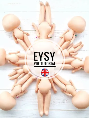 Blank doll body pattern PDF - $5.00