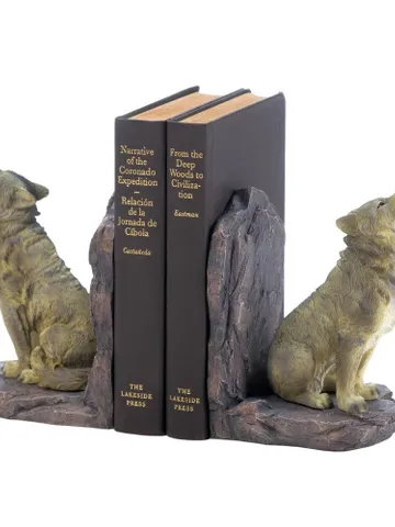 Howling Wolf Bookends $60.23