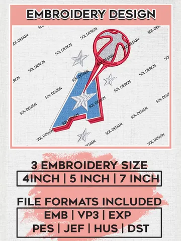 WNBA Atlanta Team Logo Embroidery Files, WNBA Atlanta Dream Machine Embroidery Designs, Basketball Teams, 3 sizes, WNBA Machine embroidery designs, Digital Download $6.99