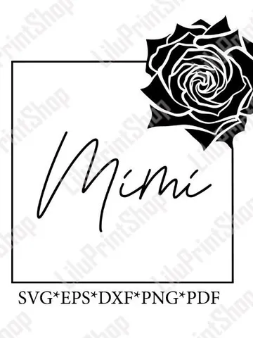 Mimi svg, Grandma sign clipart for sublimation, grandmother cut file for cricut, digital instant download for shirt $2.71