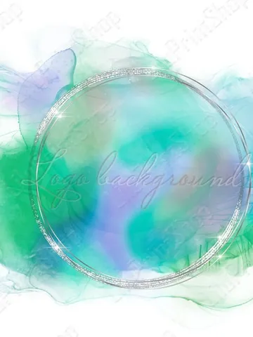 Mardi gras Logo Background Png Green and purple Alcohol ink logo design Round silver logo overlay Green circle logo instant download $2.44