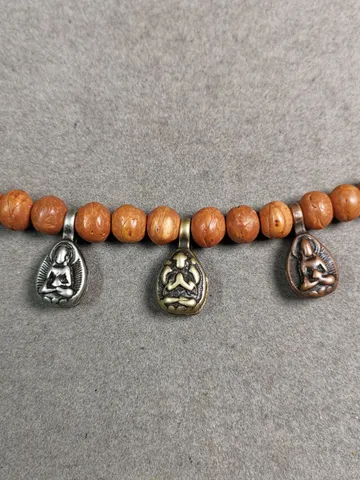 Gandhanra Handmade Buddhist Mala Counter Clip,Bum Counter Clip for Prayer Beads,Shakyamuni / Chenrezig Shape,Mala Accessories $9.99