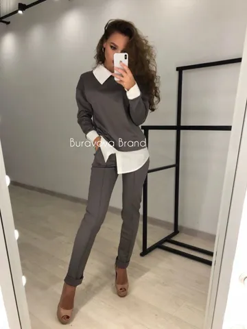 Made to order Pantsuit for women with imitation shirt $250.00