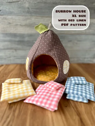 BURROW HOUSE
XL size, with bed linen PDF pattern.