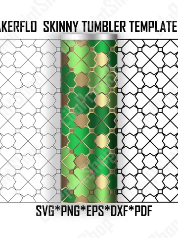 Shamrocks tumbler template svg for 20oz straight skinny tumbler Makerflo St. Patrick's Day tumbler template Four leaf clovers tumbler svg $2.71