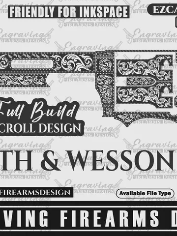 Engraving Firearms Design Smith And Wesson Scroll Design $59.99
