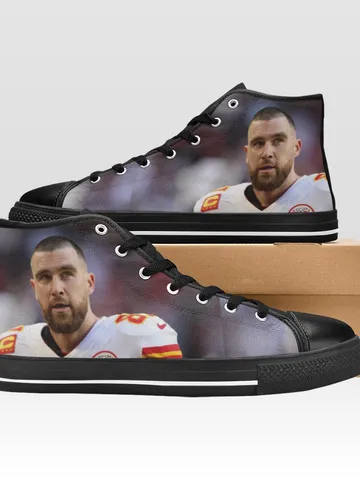 Kelce Shoes, High-Top Sneakers, Handmade Footwear $59.97