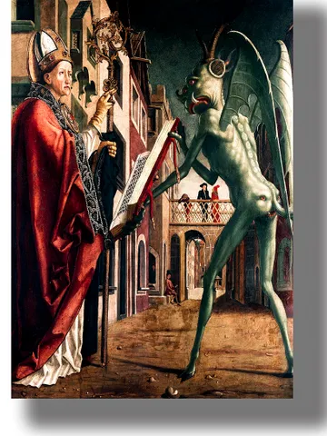 Saint Wolfgang and the Devil. $21.00