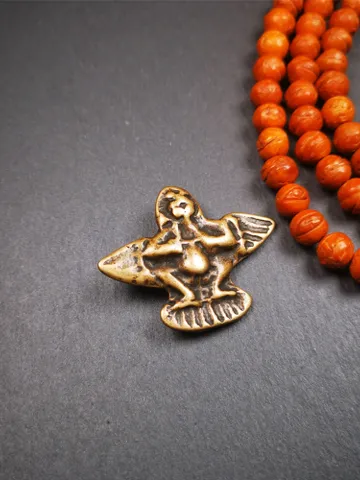Gandhanra Antique Tibetan Buddhist Amulet Pendant - Garuda - The Golden-Winged Bird, Crafted from Copper,1.65&quot; $29.99