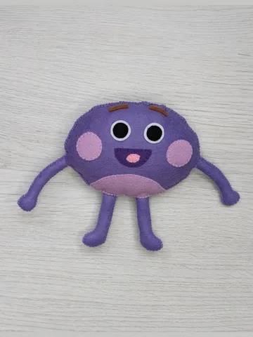 Super Simple Bumble Nums toy felt, The Bumble Nums are Cooking Their Famous Heartwarming Meals, Bumble Nums purple $36.00