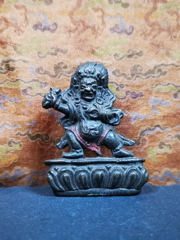 Gandhanra Acient Tibetan Buddhism Statue,Vajrapani,Terma Statue,the Protector and Guide of Gautama Buddha,60 years old $169.99