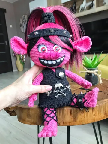Digital Download - PDF. Crochet pattern Poppy-Troll. DIY amigurumi toy tutorial $7.50