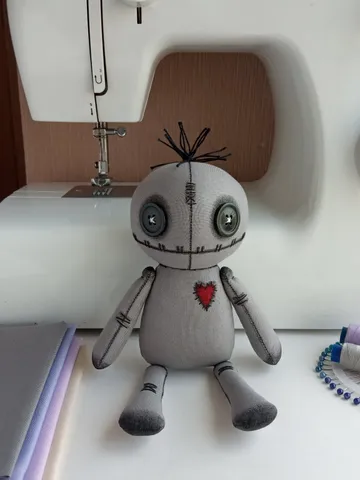 Handmade Voodoo Doll - Gray $63.00