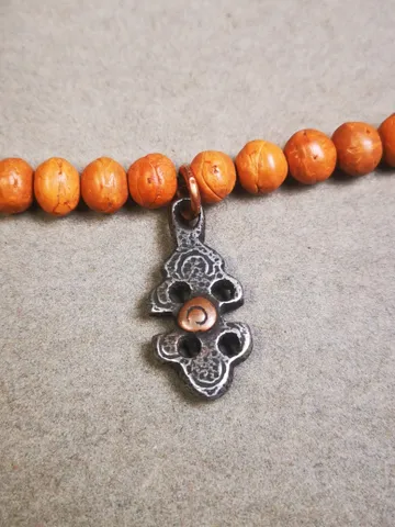 Gandhanra Handmade Tibetan Mala Amulet, Vajra Pendant for Prayer Beads,Necklace,Bag Hanging Accessories,Made of Cold Iron,1.3" × 0.6" $29.99