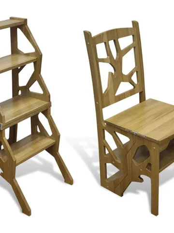 Digital Template Cnc Router Files Cnc Chair - Stepladder Files for Wood Laser Cut Pattern $6.50