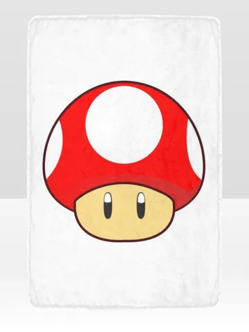 Super Mario Mushroom Blanket Lightweight Soft Microfiber Fleece $54.00