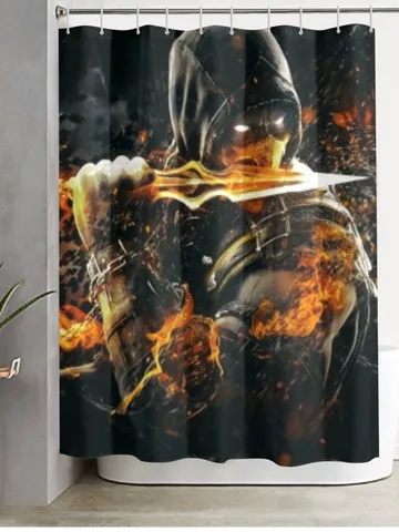 Scorpion Mortal Kombat Shower Curtain $48.00