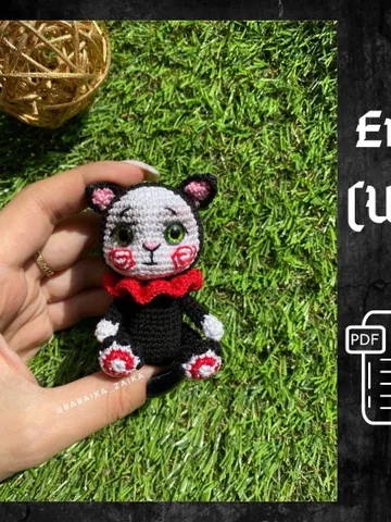 PDF Crochet Billy, Creepy Horror doll, Amigurumi cat, Voodoo Accessory, Halloween Crochet Pattern, Monster Doll Crochet Pattern $9.50