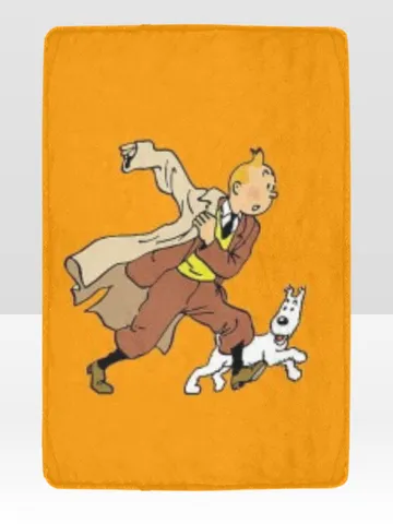 Tintin Blanket Lightweight Soft Microfiber Fleece $54.00