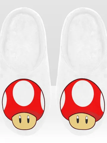Super Mario Mushroom Slippers $39.97
