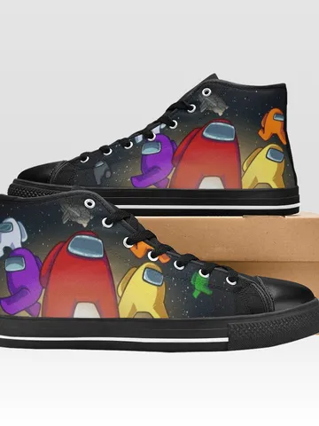 You Look Sus Shoes, High-Top Sneakers, Handmade Footwear $59.97